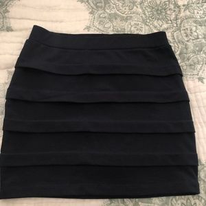 Navy blue miniskirt